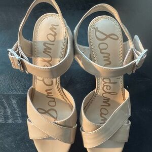 Sam Edelman Beige Strappy Sandals
